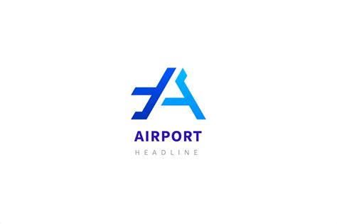 Airport Logo Template Creative Illustrator Templates ~ Creative Market