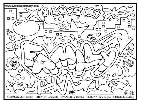 Graffiti Coloring Pages To Download And Print For Free