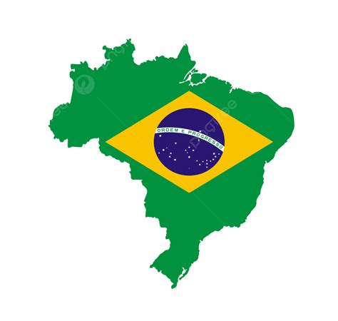 Mapa Do Brasil Com Bandeira Dentro Do Símbolo Png Oficial Definir