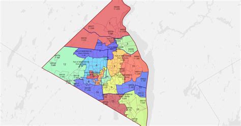 Our Final Proposed Map Of Legislative Districts For The New Rockland