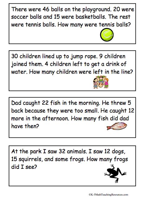 Two Step Word Problems 2nd Grade