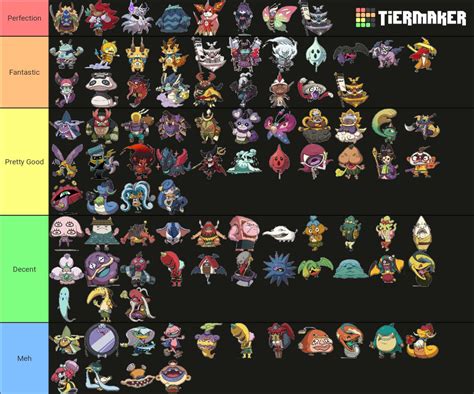 Making A Yo Kai Watch Tier List Based On Competitive Use Part Youtube
