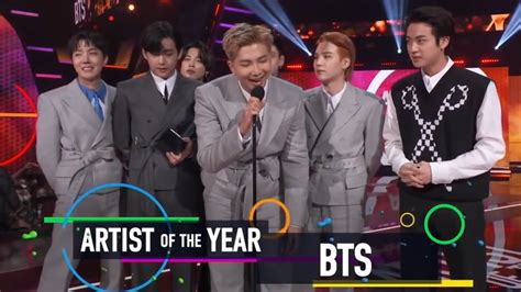 Bts Artist Of The Year 2021 Amas Youtube