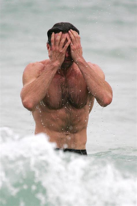 Hugh Jackman Goes For A Swim At Bondi Beach — Photos Socialite Life