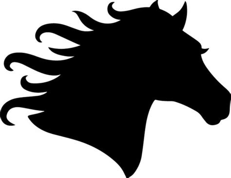 Horse Face Cut File For Silhouette Or Cricut Horse Head Svg Clip Art