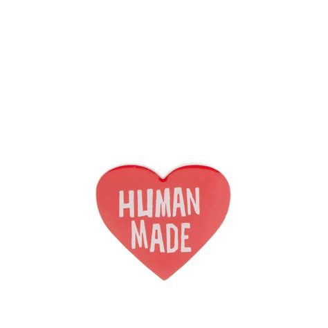 Human Made Heart Pin Badge Red