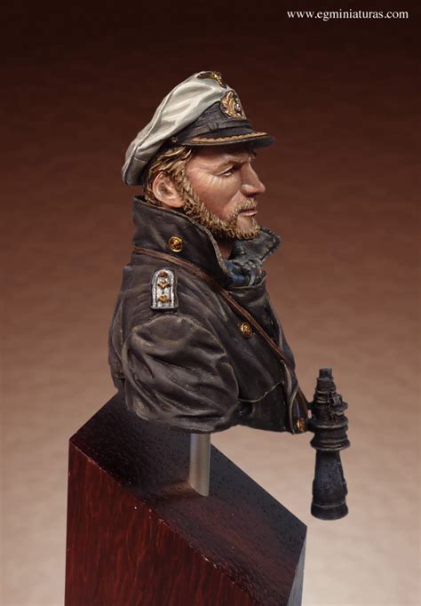 U Boat Commander Ww2 Young Miniatures Bust 110 Planetfigure Miniatures