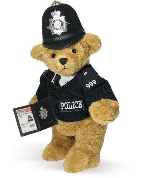 Soft Toys Traffic Poli Traffic Police Officer Teddy Bear With Proud