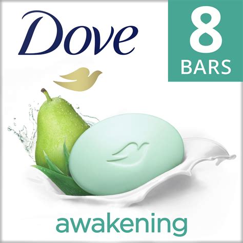 Dove Beauty Bar Gentle Skin Cleanser Awakening More Moisturizing Than