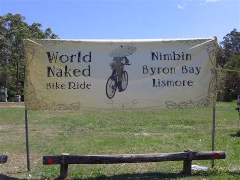 World Nude Bike Ride Banner Somerset Street Byron Bay Flickr