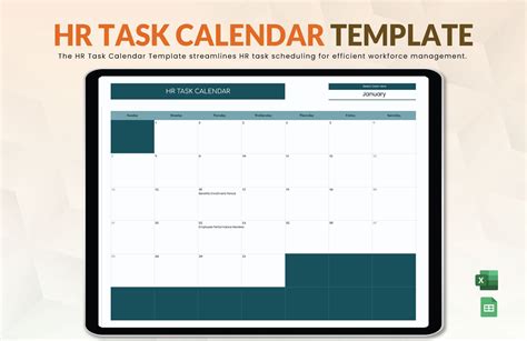 Hr Calendar Template In Excel Free Download