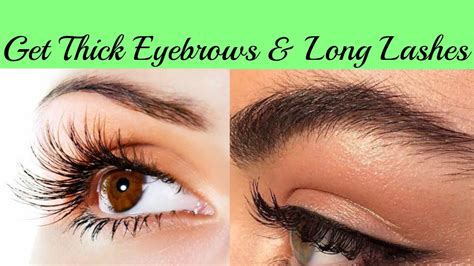How To Get Thick Eyebrows And Long Lashes Naturally And Fast At Home Youtube