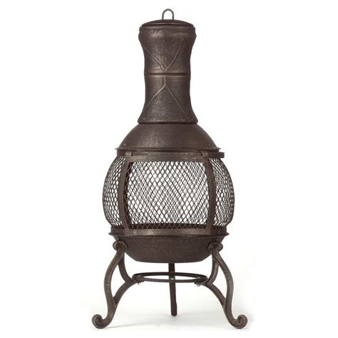 Shop early and get ahead of holiday bustle. DeckMate Corona Cast iron Wood Burning Chiminea & Reviews ...