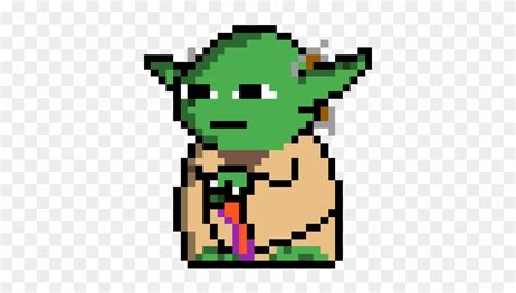Starwars Yoda Yoda Pixel Art Star Wars Hd Png Download