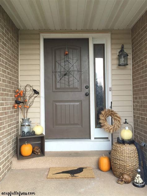 Try these 23 fall front porch ideas you can diy today. Halloween Front Porch Decor Ideas - A Cup Full of Sass