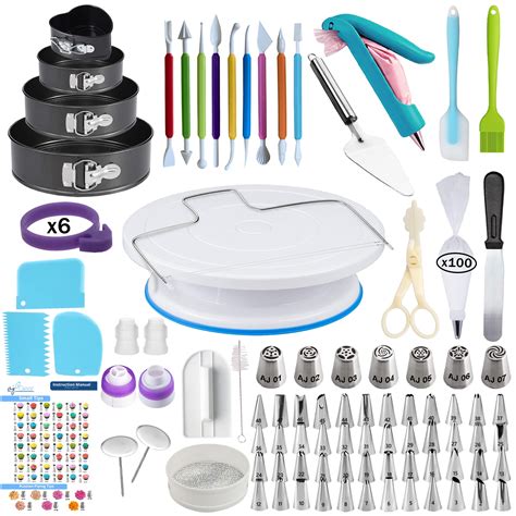 Buy Cake Decorating Supplies Kit Baking And Piping Set 194 Pieces