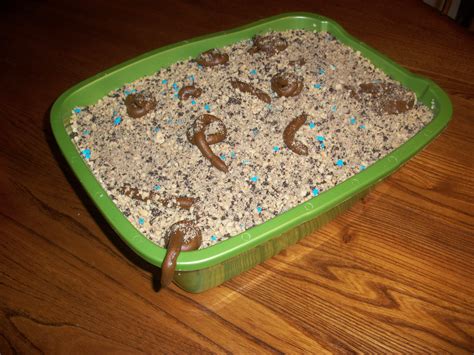I present the cat litter cake: "Kitty Litter Box" Birthday cake for a cat lover! lol ...