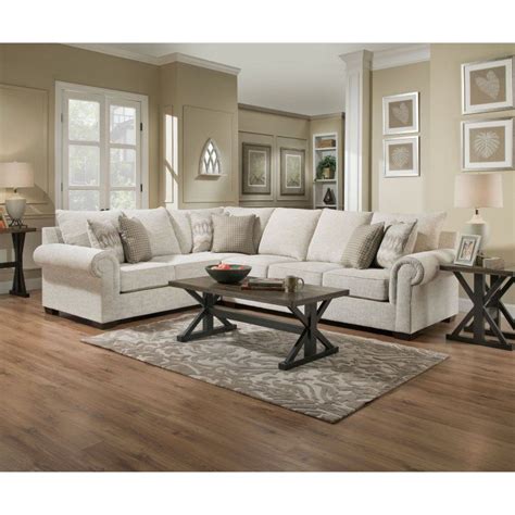 Simmons Upholstery Gavin Sectional Sofa Udf814 Living Room Decor