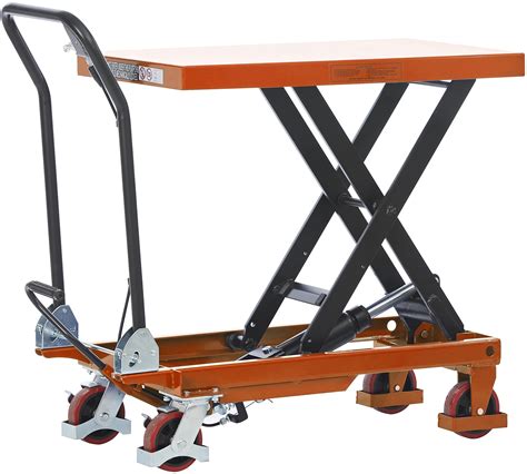 Buy 500kg Mobile Scissor Lift Hydraulic Lifting Platform Table Trolley