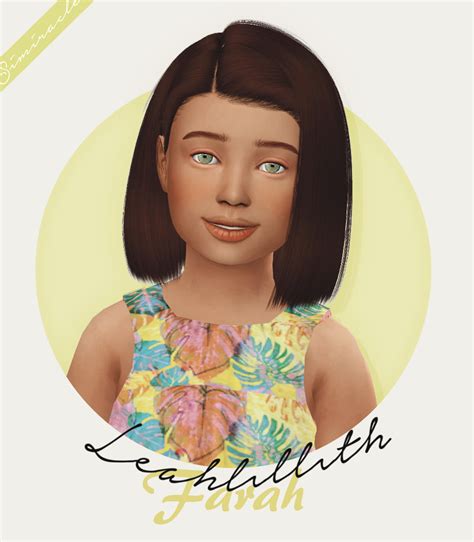 Simiracle Leahlillith Farah Kids Version ♥ Simfileshare Sims