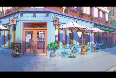 Tải Nhanh 999 Outside Cafe Background Anime Miễn Phí Và đẹp Nhất