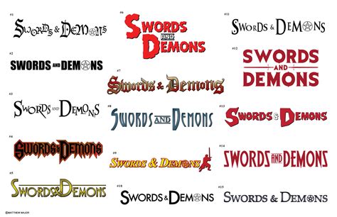 Express yourself with a custom title design created just for you by a professional designer. Comic Book Title/Logo Designs - Swords and Demons by ...