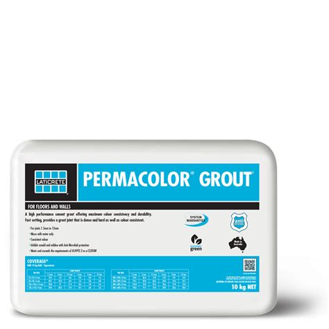 The calculator is provided based on average usage for the information given, palace chemicals offer no guarantee that the volume of product calculated will exactly match your specific needs. PERMACOLOR® Grout - LATICRETE