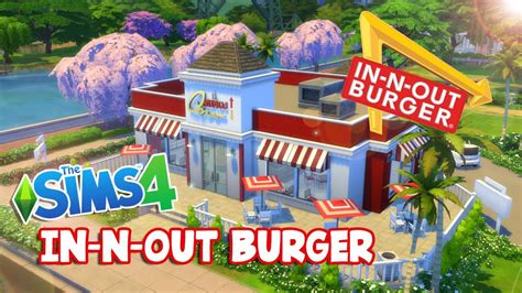 In N Out Burger The Sims 4 Speed Build Youtube
