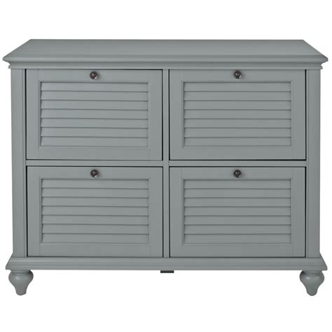 Stay organized with file cabinets for your home office. Home Decorators Collection Hamilton Grey 4-Drawer File ...