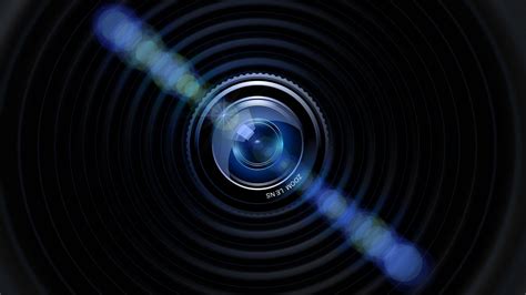 Download Wallpaper 2048x1152 Lens Camera Bokeh Glare Ultrawide