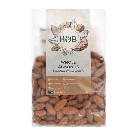 Holland Barrett Whole Almonds 400g H B