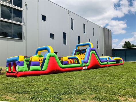 90 Mega Obstacle Course Inflatable Bounce Houses And Water Slides For Rent In Nashville Tn