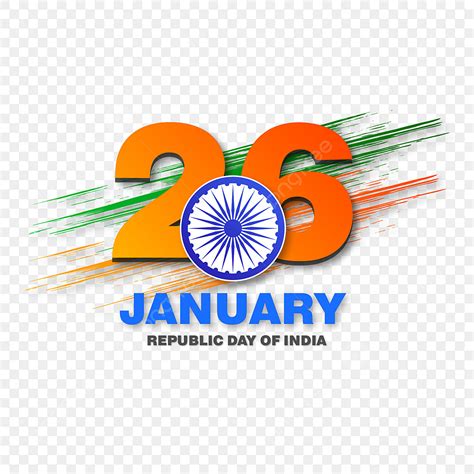 India Republic Day Vector Hd Images 26 January Happy Republic Day