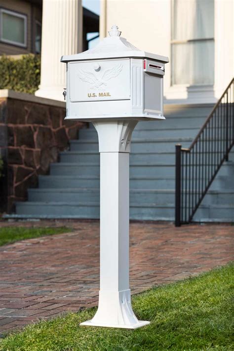 Hamilton Locking Mailbox Post Mount Mailbox Gibraltar Mailboxes