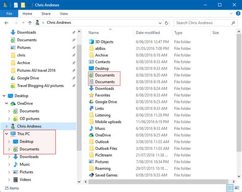 Documents Folder Appears Under ‘this Pc And My Ordinary Documents