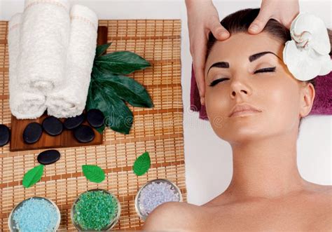 Portrait Of Young Beautiful Woman In Spa Salonspa Body Massage Treatment And Skincareleisure