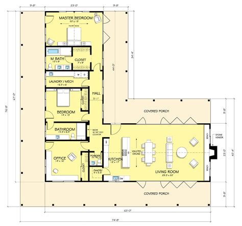 L Shaped Two Story House Plans | Pool house plans, L shaped house plans, U shaped house plans