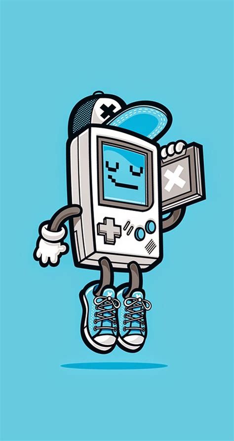 Cute And Funny Pop Art Cartoon Wallpaper For Iphones Gameboy Mobile9 Wallpapers For Iphone 5