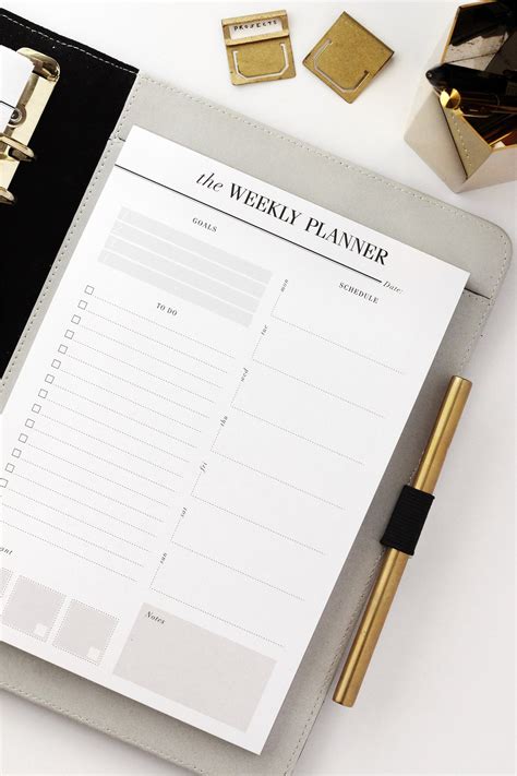 Weekly Planner Notepad Desk Pad Planner To Do List Notepad Etsy Uk