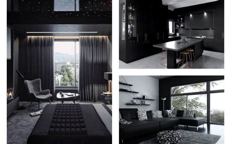 Black Interior Design Geza Adapt Clad Maison Architettura Gabled