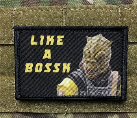 Star Wars Like A Bossk Bounty Hunter Velcro Morale Patch Custom