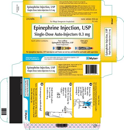 Ndc 49502 0102 02 Epinephrine 03 Mg3ml Details Hellopharmacist