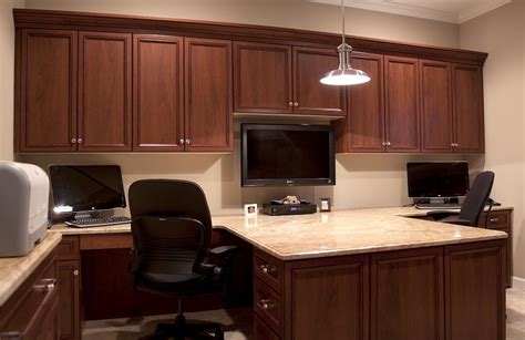 Those who use only a small laptop or pen and paper don't often. Custom built two person office. | Home - For the Home ...