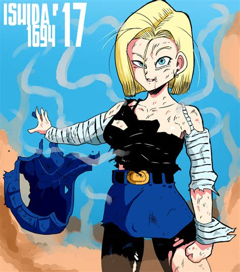 android 18 nice shot by ishida1694 on deviantart