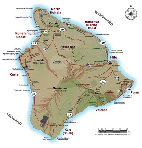 Printable Map Of Big Island Hawaii Printable Word Searches