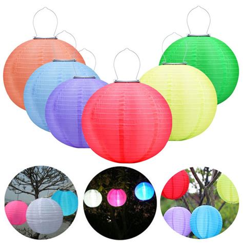 2 pack led solar string lights with 64 g40 bulbs (4 spare), 66 ft hanging outdoor led globe string light solar powered 4 modes waterproof for indoor bedroom patio garden porch wedding party christmas. BEIAIDI 5PCS 25CM Outdoor Big Lantern Ball Solar Hanging ...
