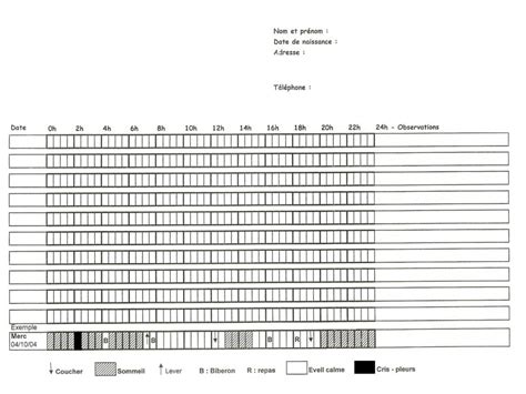calendrier du sommeil 2024