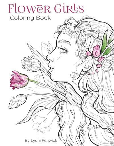 Coloring Book For Flower Girl Kids And Adult Coloring Pages