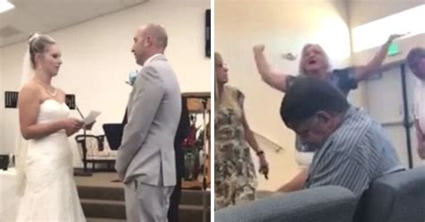 moment angry mother in law interrupts wedding as bride says her vows small joys
