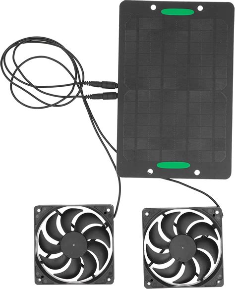 Agatige Solar Panel Fan Kit10w 800ma Waterproof Solar Powered Dual Fan
